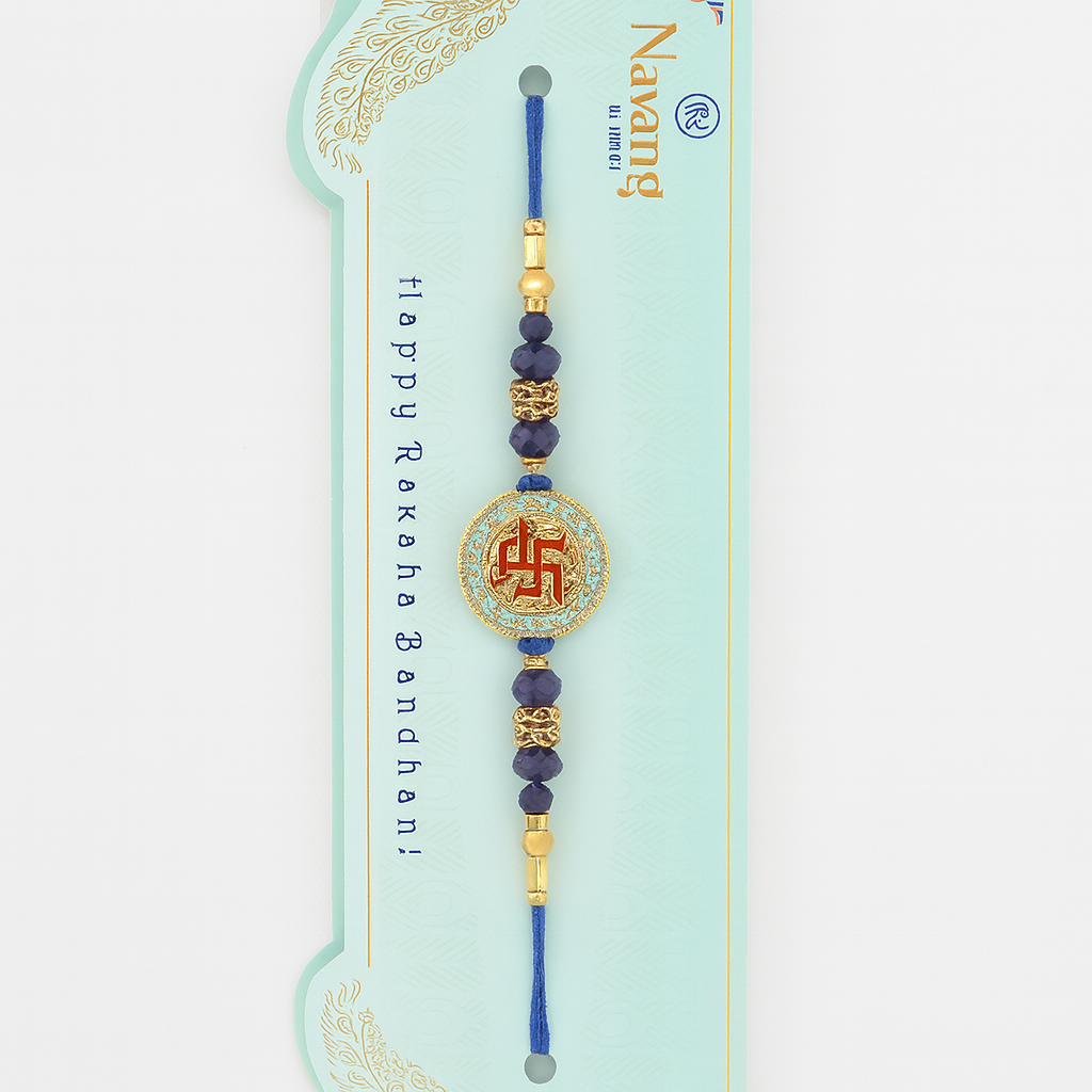 Shree Ram Rakhi With Blue Thread