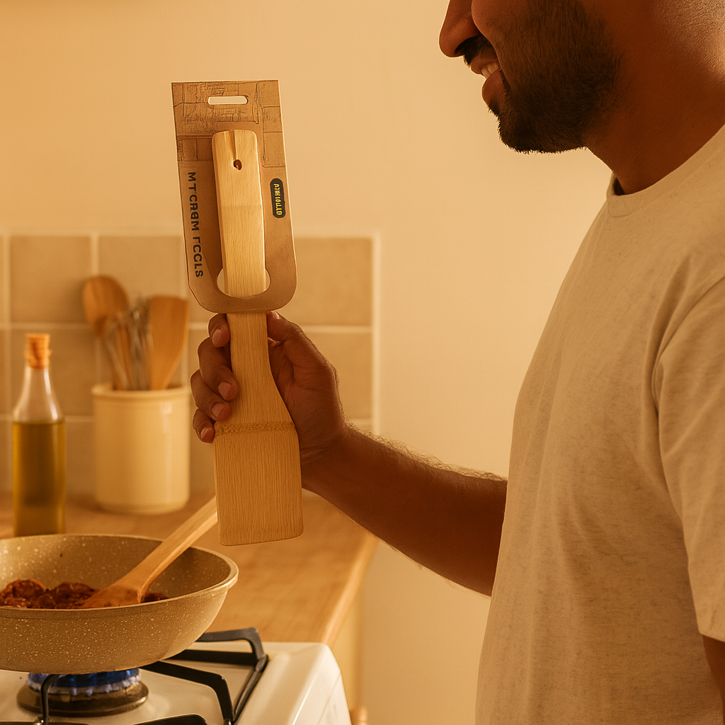 Bamboo Kitchen Spatula image
