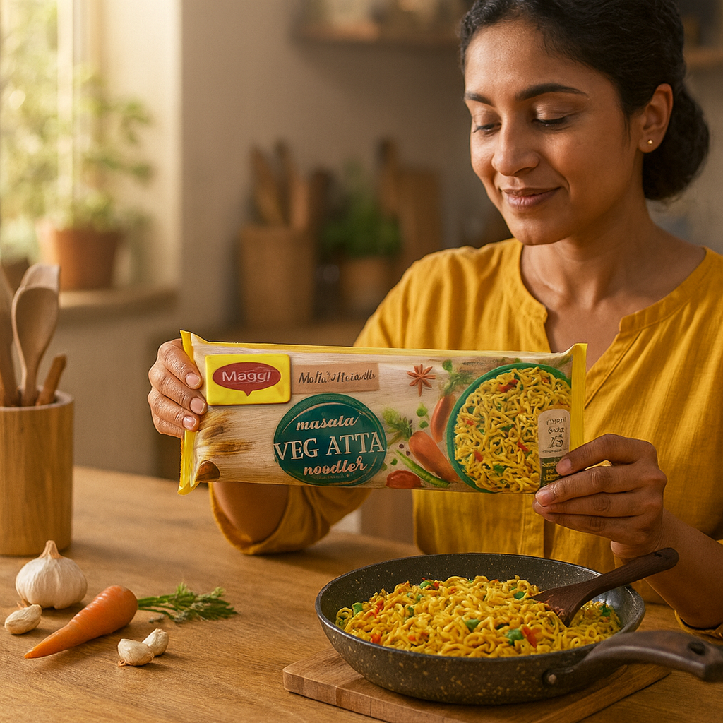 Maggi Veg Atta Noodles image