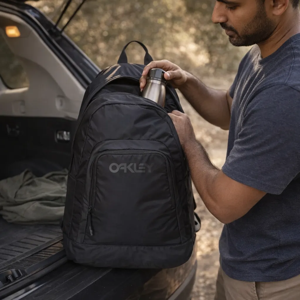 Oakley Black 23L Nylon Backpack image