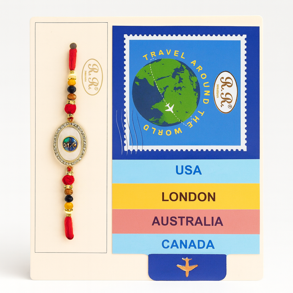 Travel-Themed Decorative Rakhi