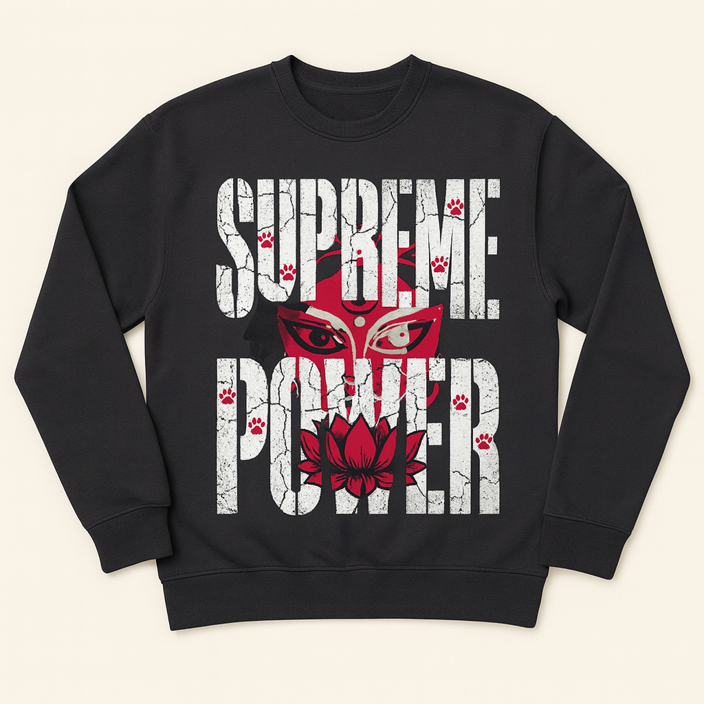 Unisex Supreme Power Graphic Sweatshirt