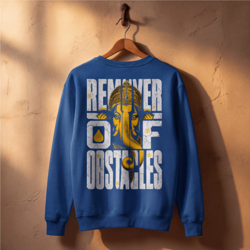 Unisex Crewneck Sweatshirt With Lord Ganesha Print
