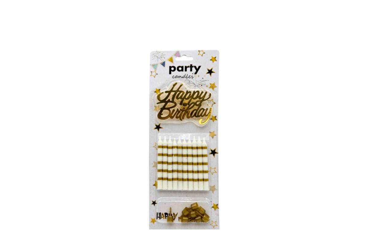Birthday Candles – Gold image