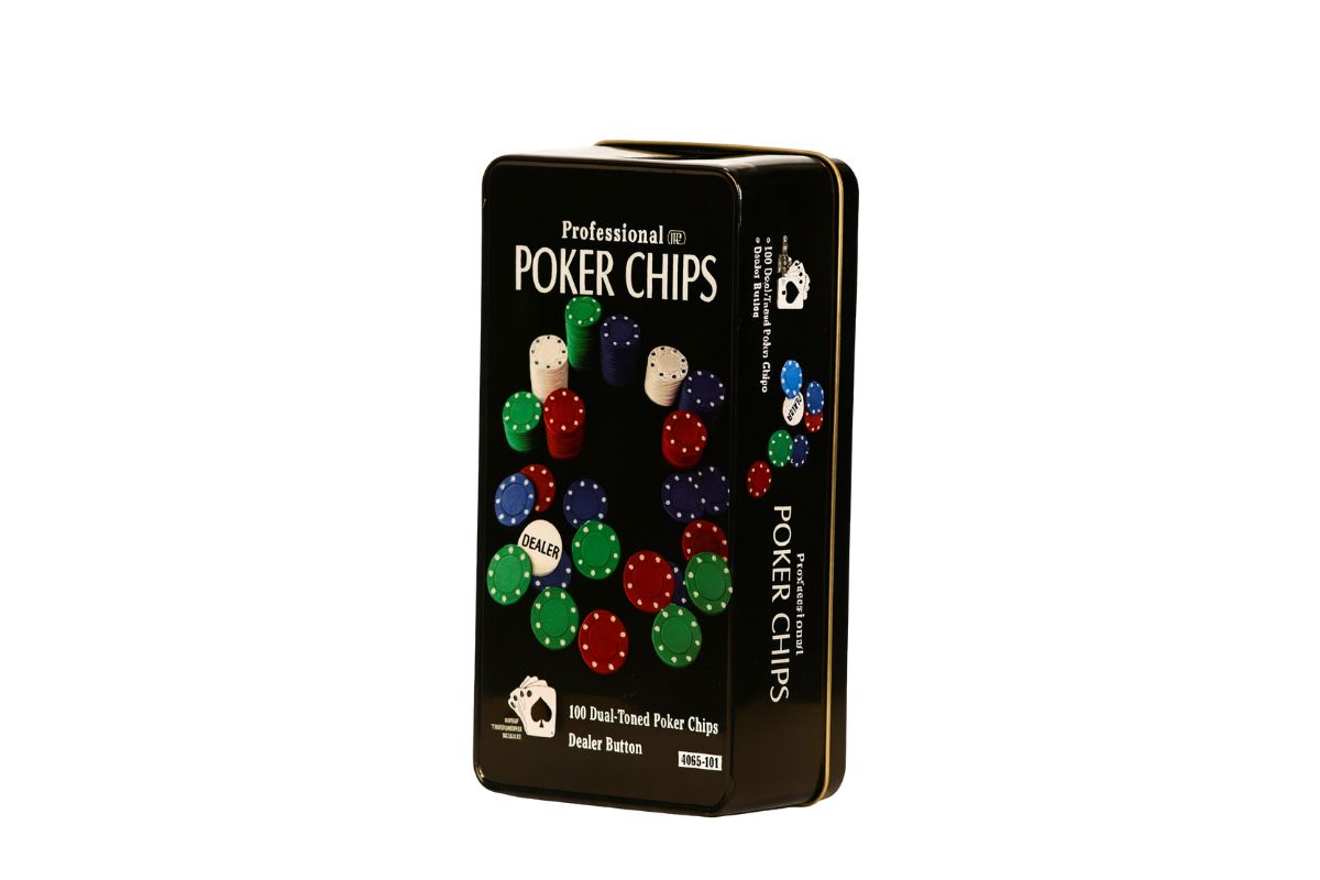 Poker Chips Metal Box