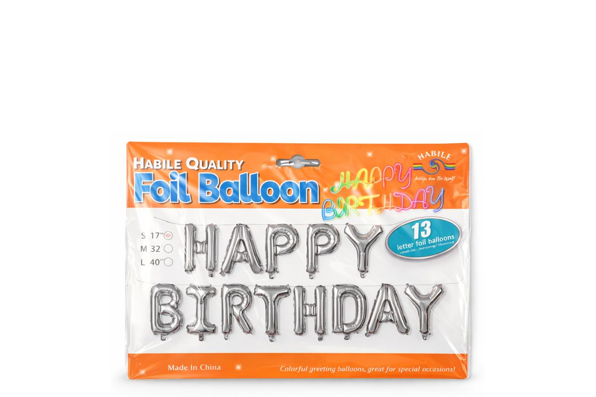 Happy Birthday Foil Ballons image