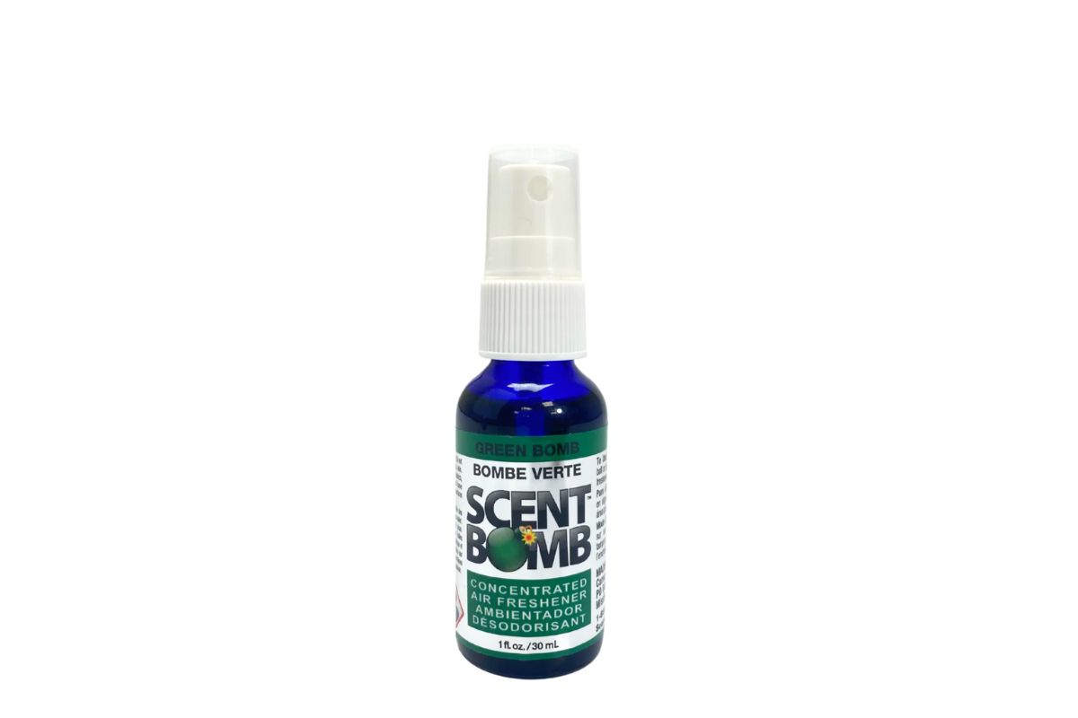 Scent Bomb Green Air Freshener Spray