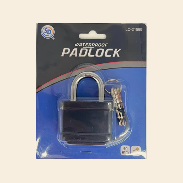 Waterproof Padlock 50MM (3 Keys)