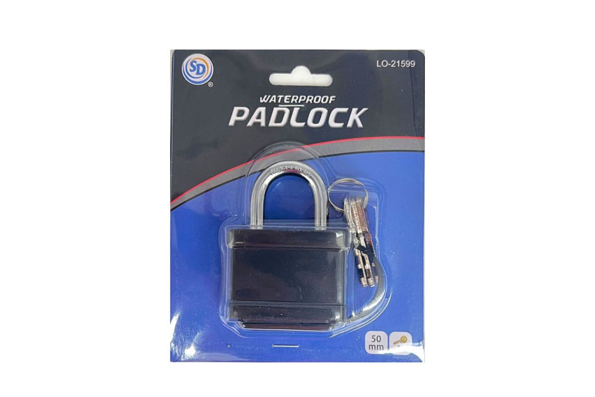Waterproof Padlock 50MM (3 Keys)