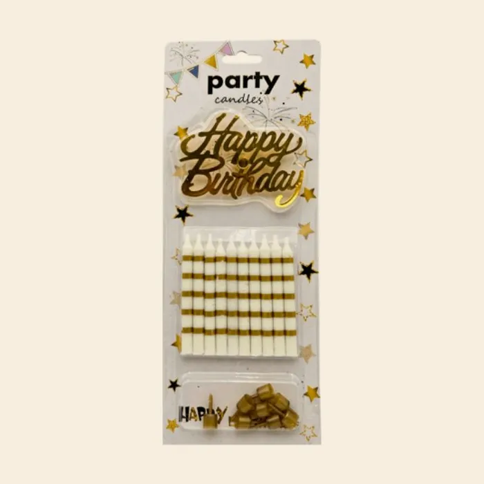Birthday Candles – Gold