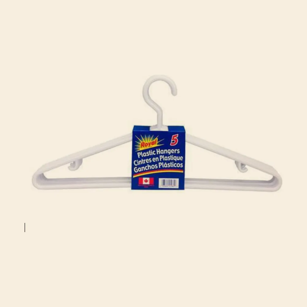 Royal Plastic Hangers White