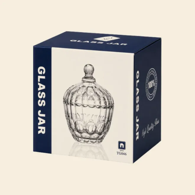 Glass Candy Dish Jar