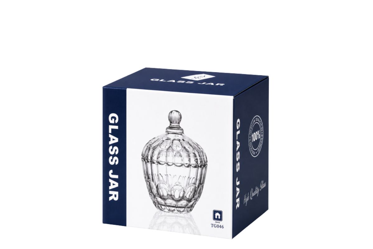 Glass Candy Dish Jar