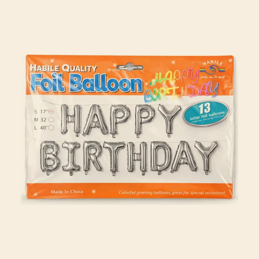 Happy Birthday Foil Ballons