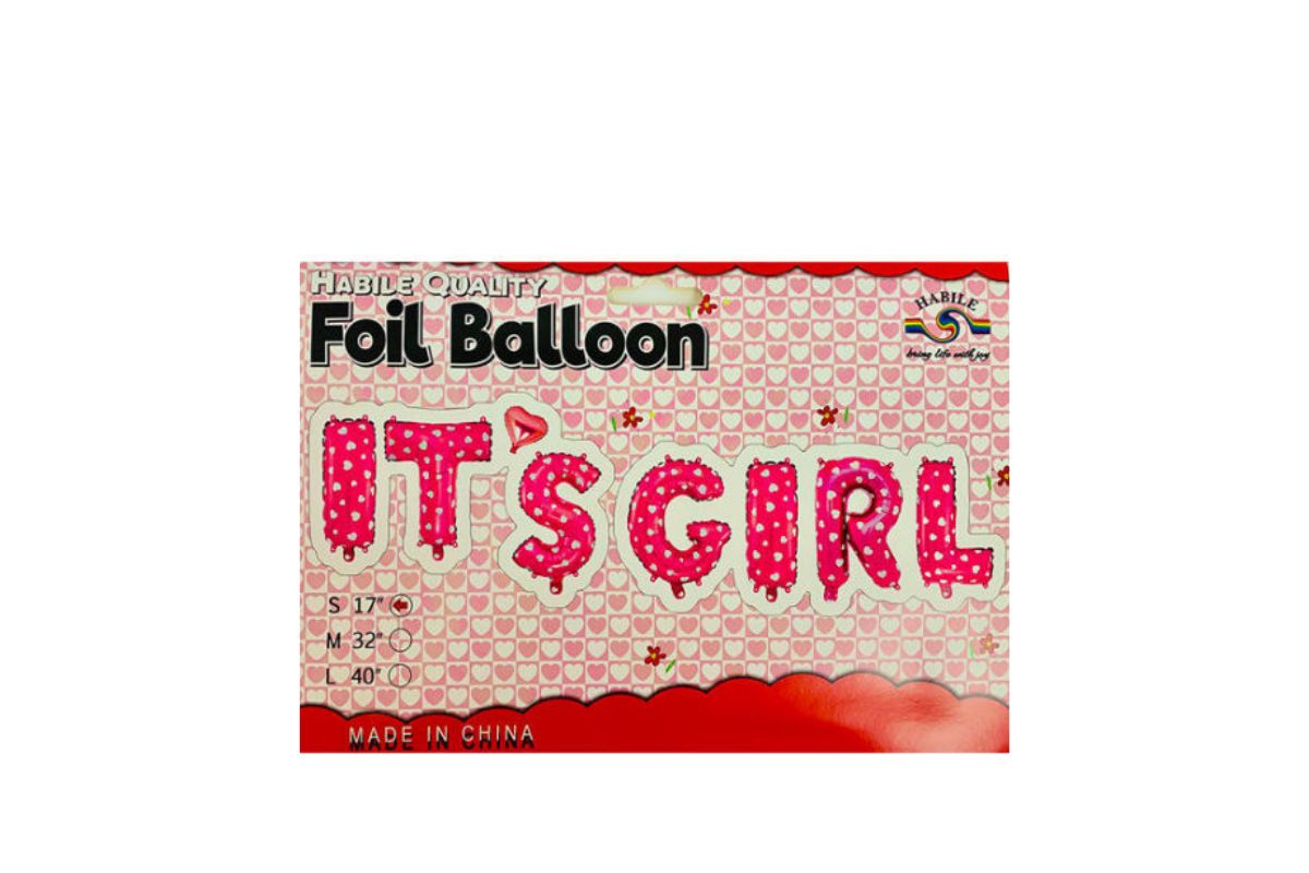 It's Girls Foil Balloon