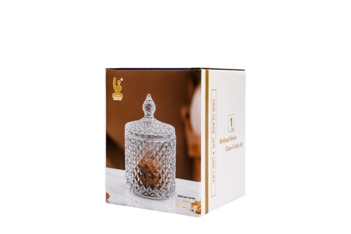 Glass Candy Dish Jar
