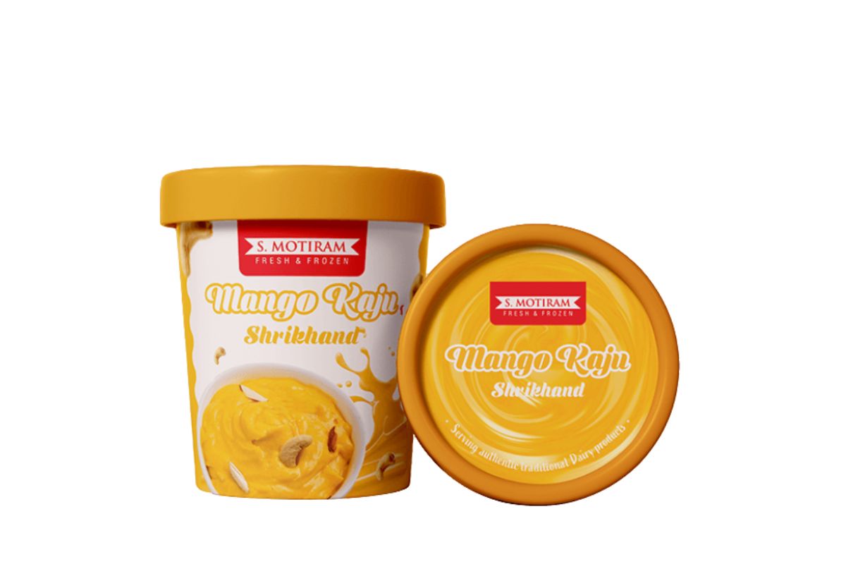 S. Motiram Mango Kaju Shrikhand