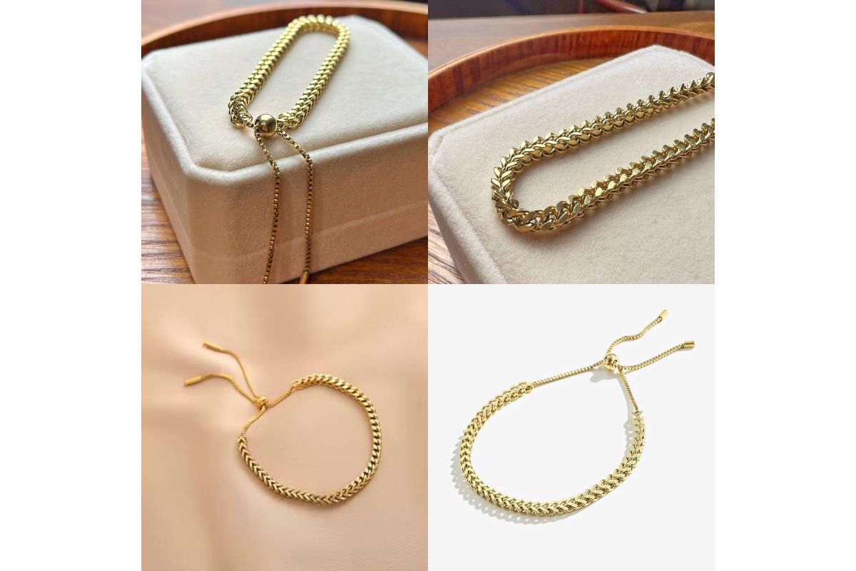 Patterned Weave Chain Bracelet image