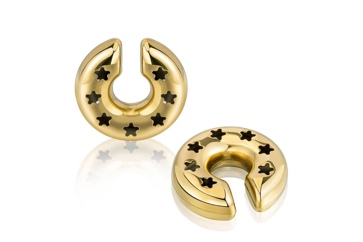 Star Cutout Hoop Earrings