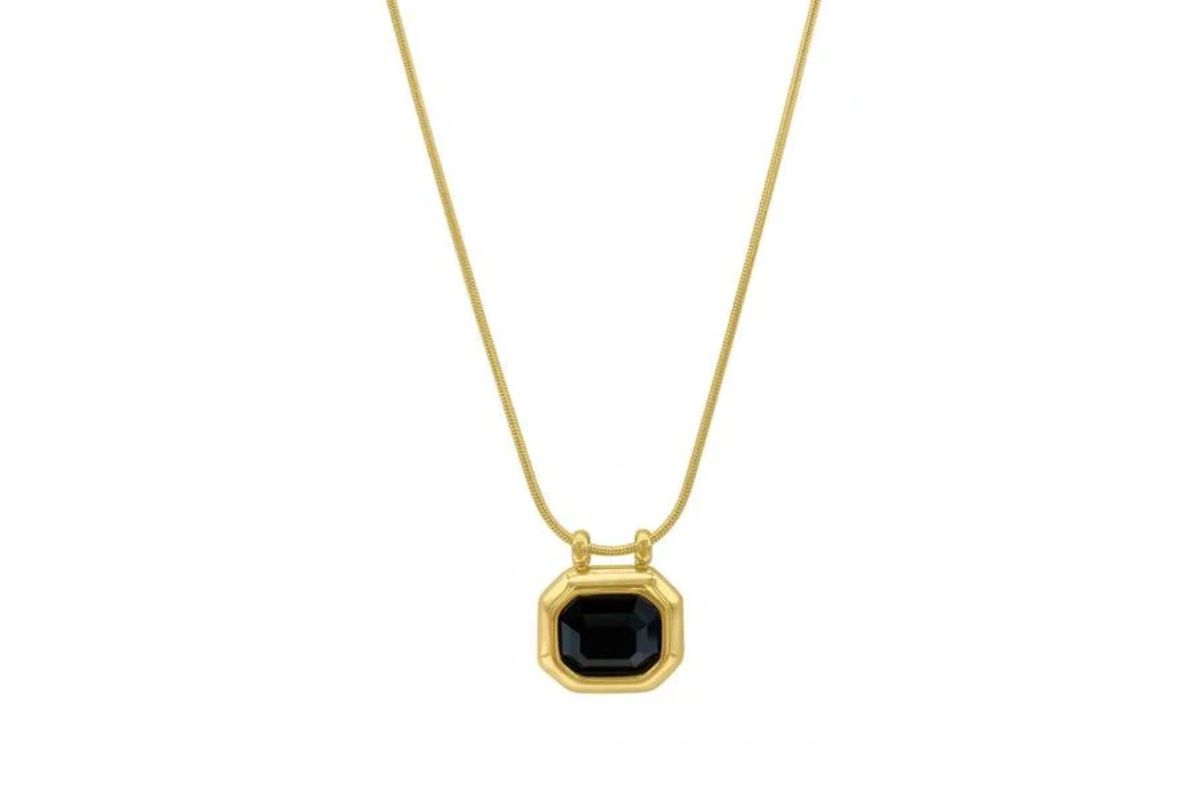 Gemstone Cubic Zirconia Pendant Necklace