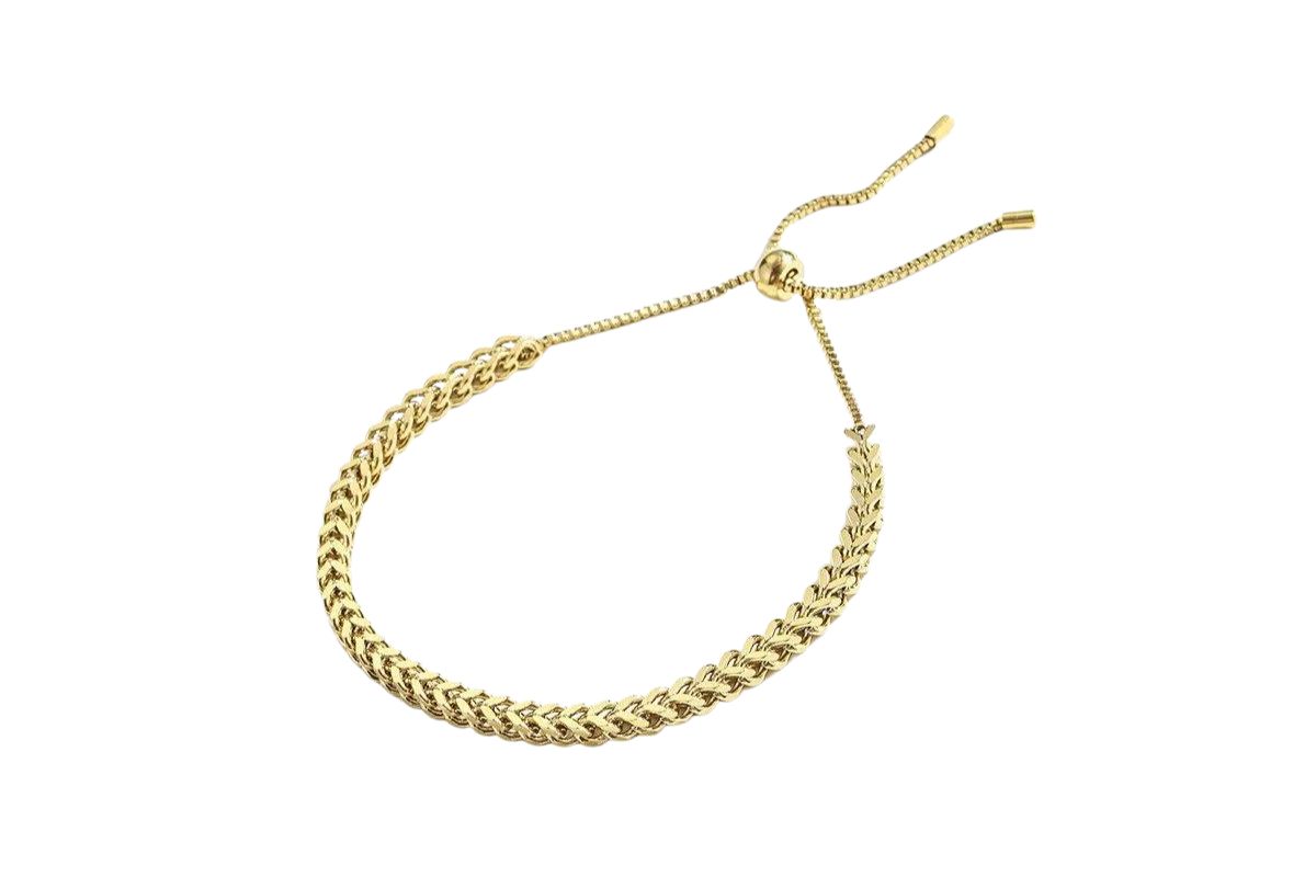 Patterned Weave Chain Bracelet