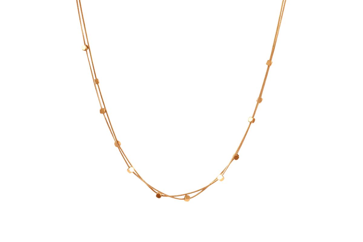 Minimal Dainty Bead Chain Necklace