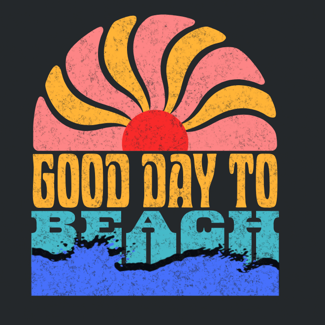 Good day to Beach | Unisex Heavy Cotton Graphic T-Shirt