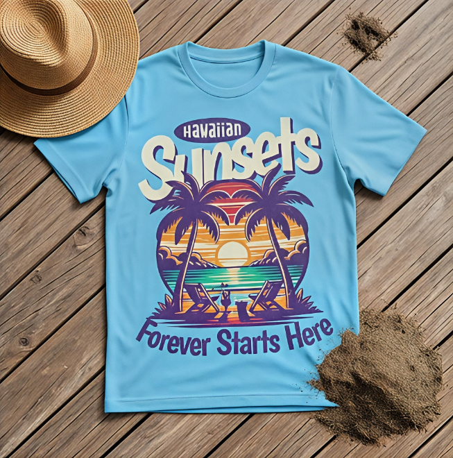 Forever starts here | Unisex Heavy Cotton Graphic T-Shirt image