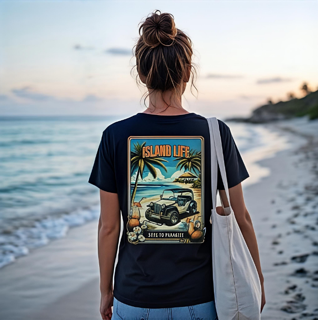 Keys to paradise | Unisex Heavy Cotton Graphic T-Shirt image