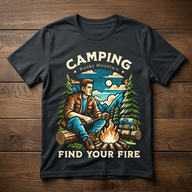 Find Your Fire | Unisex Heavy Cotton Graphic T-Shirt image