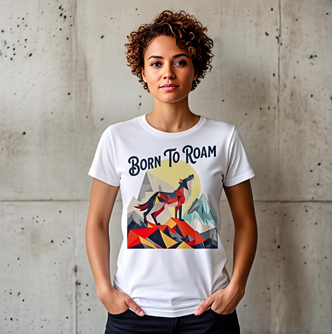 Born to Roam | Unisex Heavy Cotton Graphic T-Shirt image