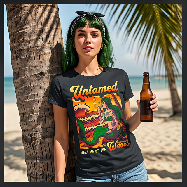 Women Black Untamed T-Shirt image