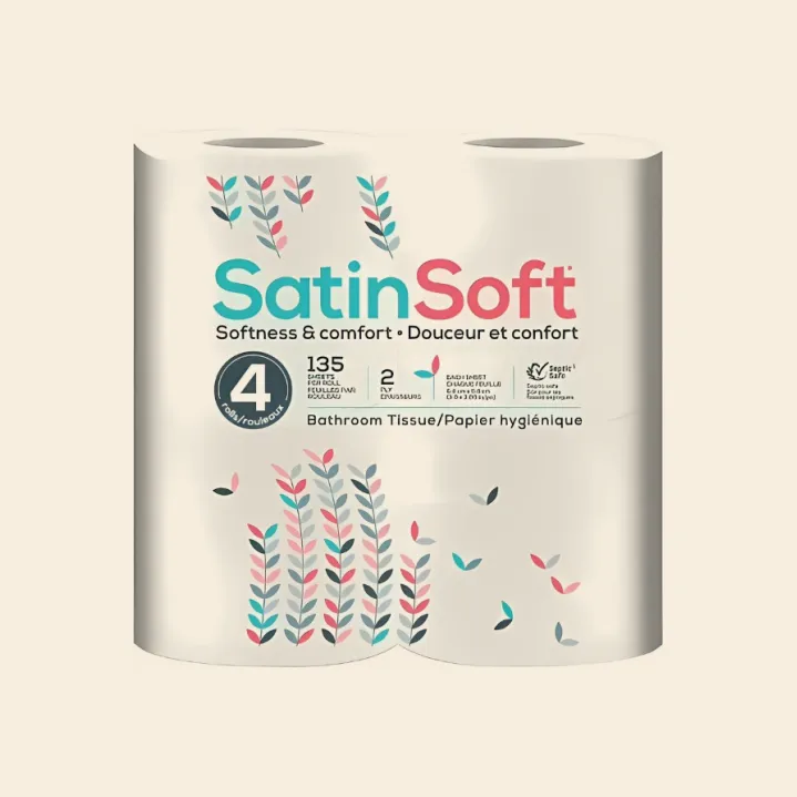 Satin Soft Bathroom Tissue Roll