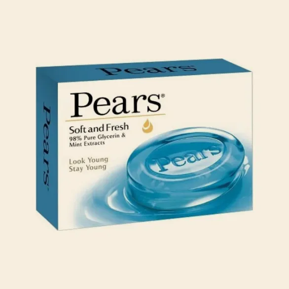 Pears Soft & Fresh Soap Bar (with Mint Extracts)