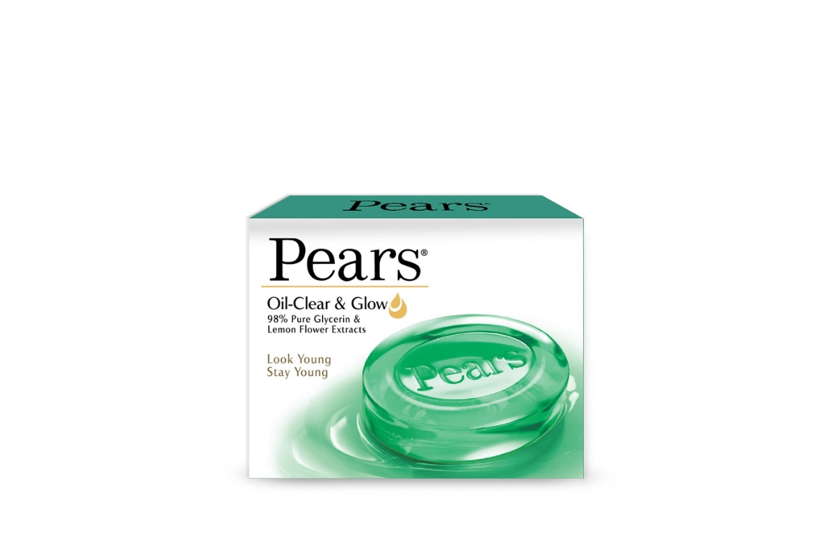 Pears Oil Clear & Glow Soap Bar (with Lemon flower extracts)