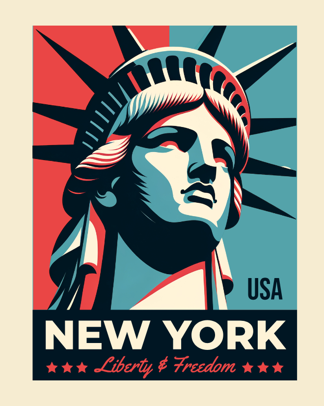 Statue of Liberty | Unisex Heavy Cotton Graphic T-Shirt