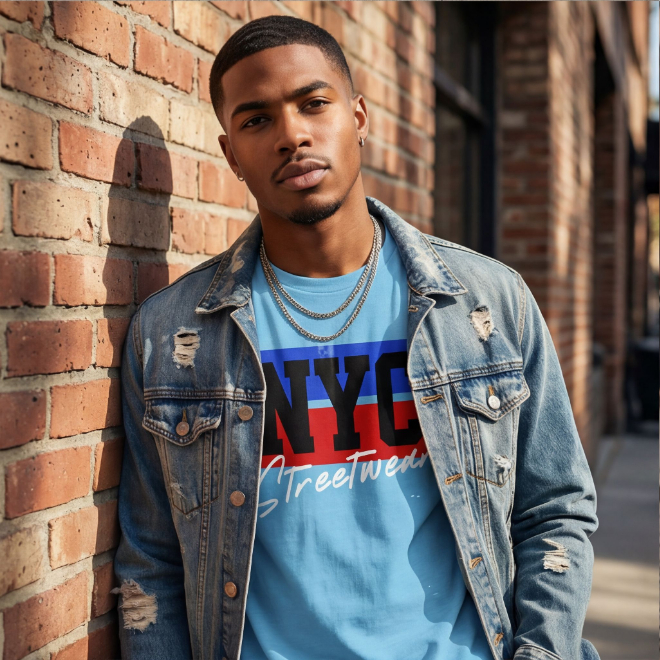NYC Streetwear | Unisex Heavy Cotton Graphic T-Shirt image
