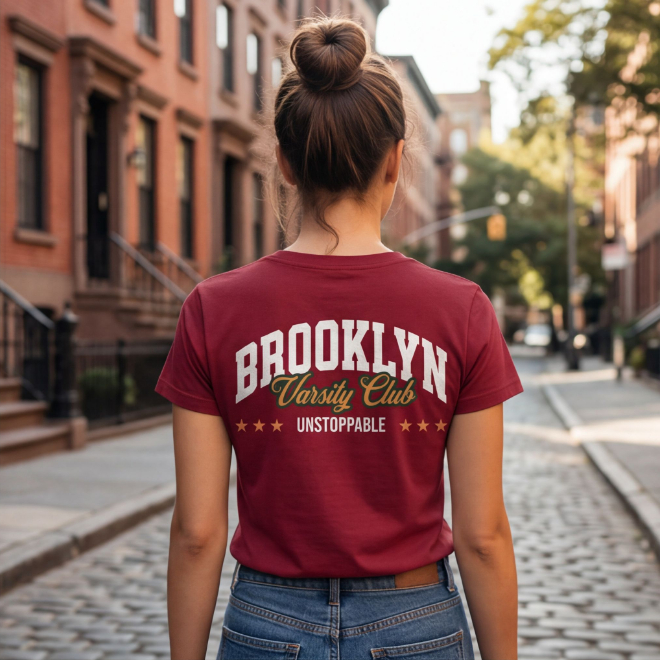 Brooklyn Varisty Club | Unisex Heavy Cotton Graphic T-Shirt image