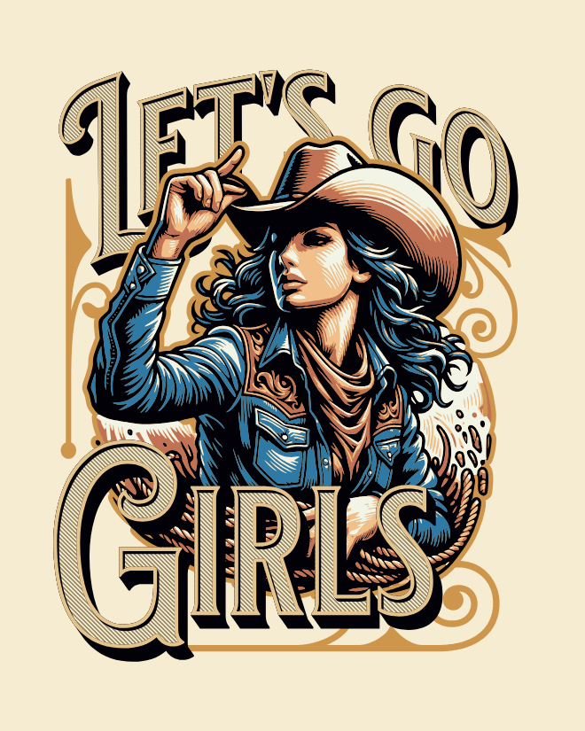 Let’s Go Girls-Texas | Unisex Heavy Cotton Graphic T-Shirt