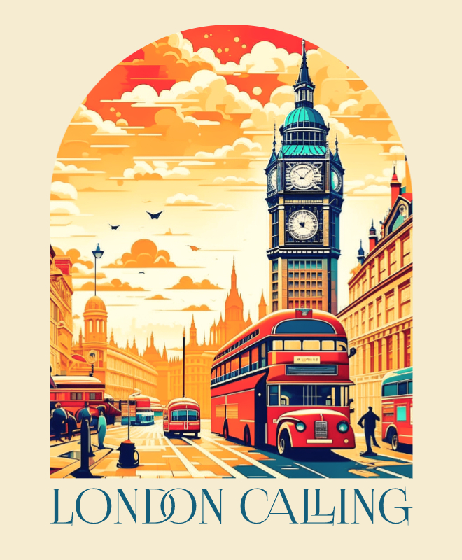 London Calling | Unisex Heavy Cotton Graphic T-Shirt