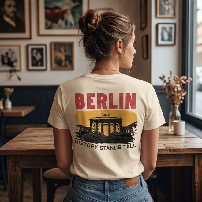 Berlin-History Stands Loud | Unisex Heavy Cotton Graphic T-Shirt image