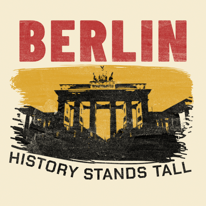Berlin-History Stands Loud | Unisex Heavy Cotton Graphic T-Shirt