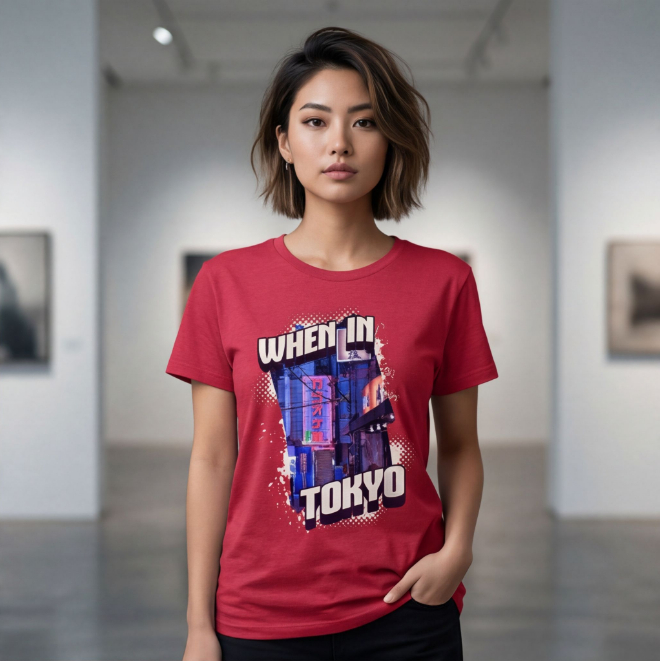 When in Tokyo | Unisex Heavy Cotton Graphic T-Shirt image