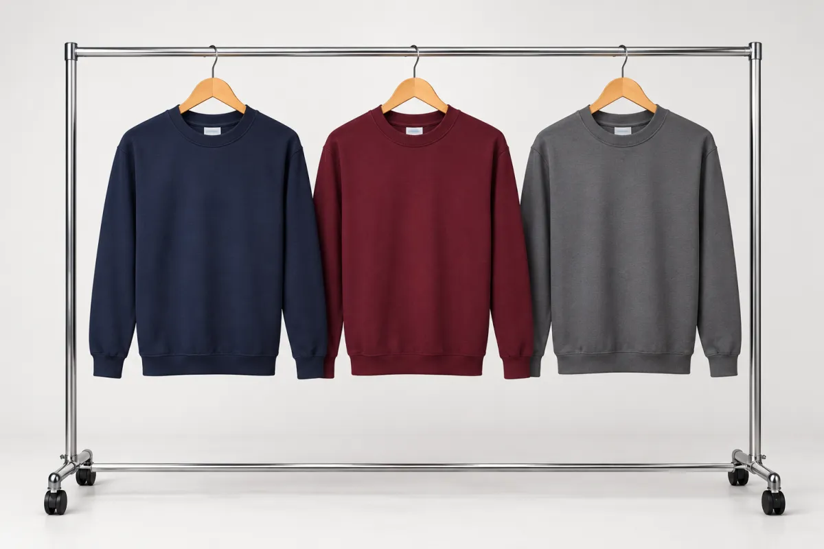 Plain Crew Neck Sweatshirt Pack image