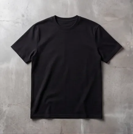 Black Heavy Cotton Short Sleeve T-Shirt image