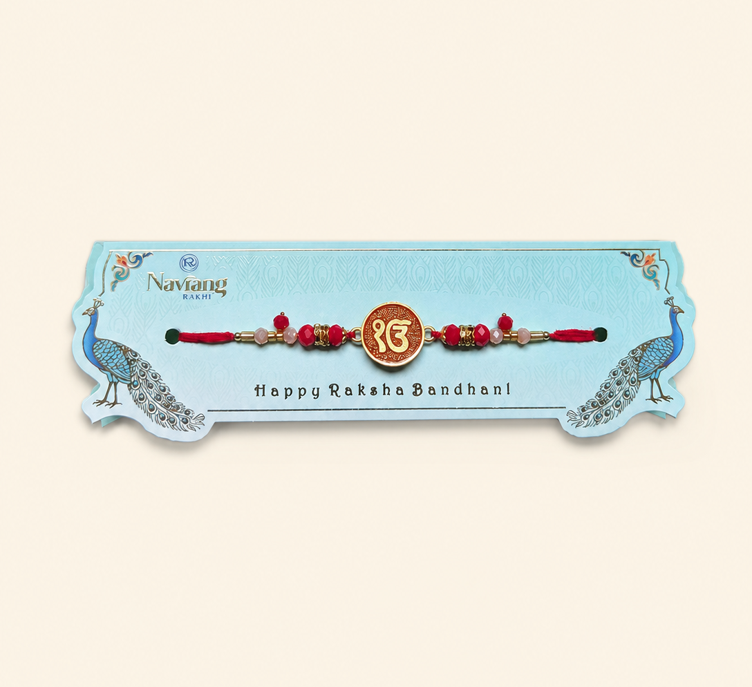 Ek Onkar Rakhi With Red Thread