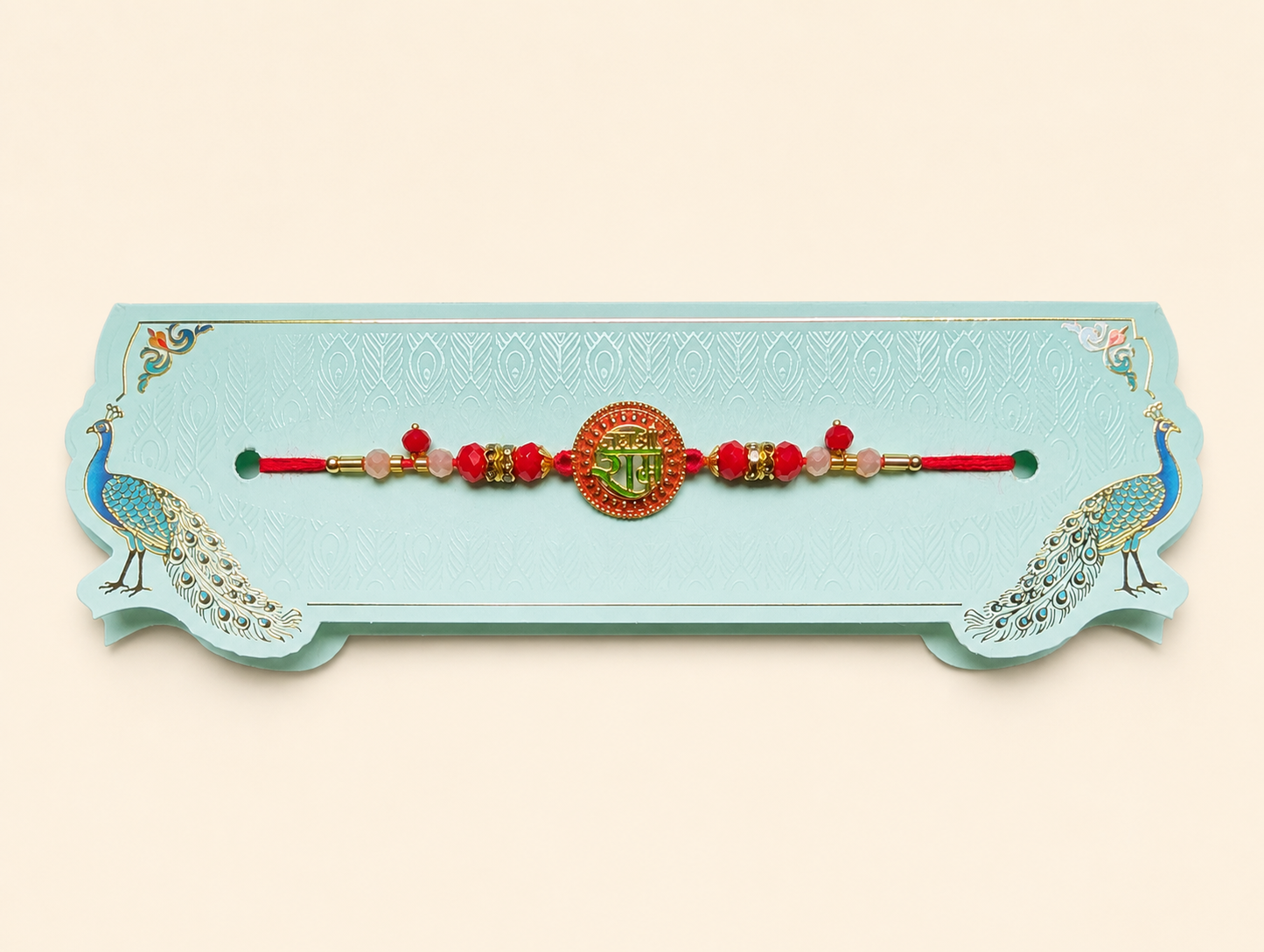 Shree Ram Rakhi With Red Thread