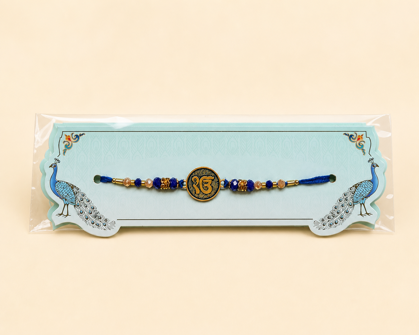 Ek Onkar Rakhi With Blue Thread (Navrang)