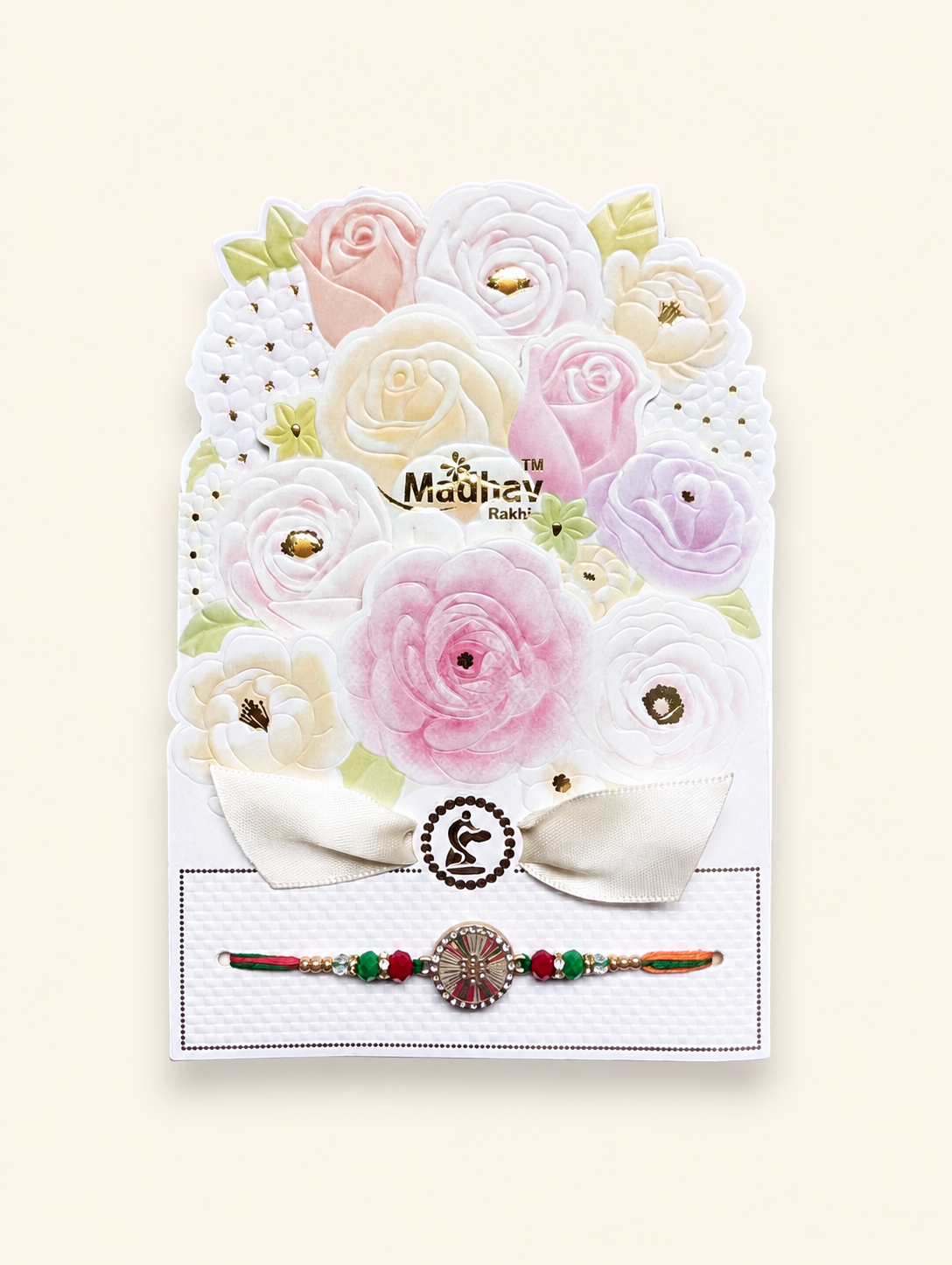 Bow Rakhi With Beads