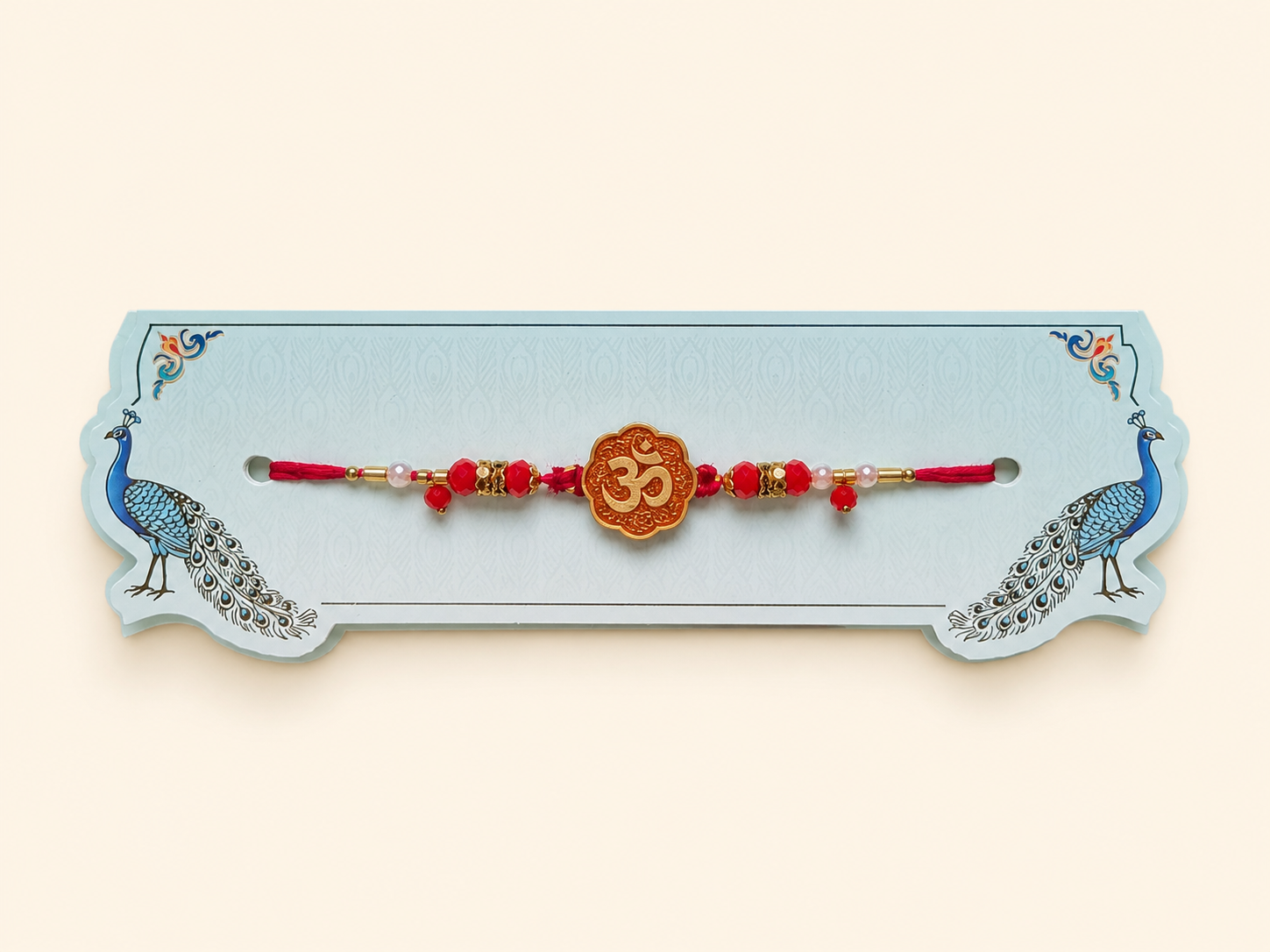Om Rakhi with Red Thread